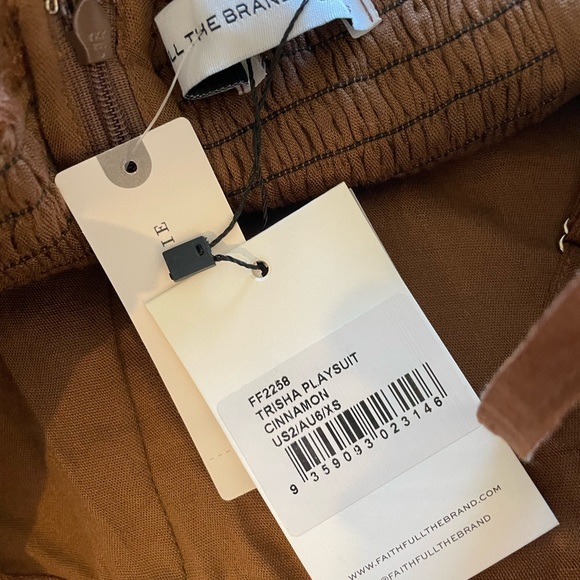 Faithful the Brand Trisha Playsuit in Cinnamon - Picture 6 of 7